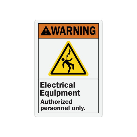 ANSI Warning: Electrical Equipment - Authorized Personnel Only