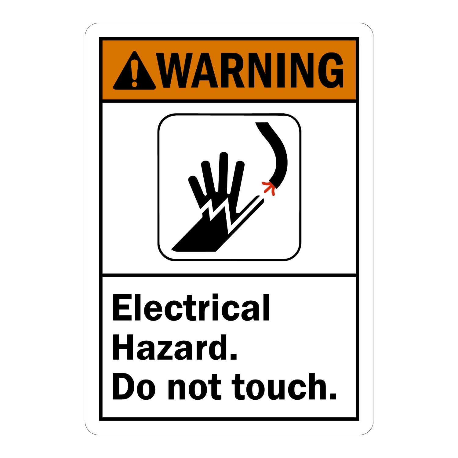 ANSI Warning: Electrical Hazard. Do Not Touch