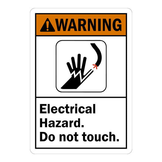 ANSI Warning: Electrical Hazard. Do Not Touch