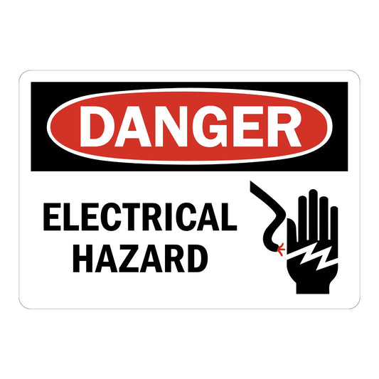 OSHA Danger: Electrical Hazard (With Graphic)