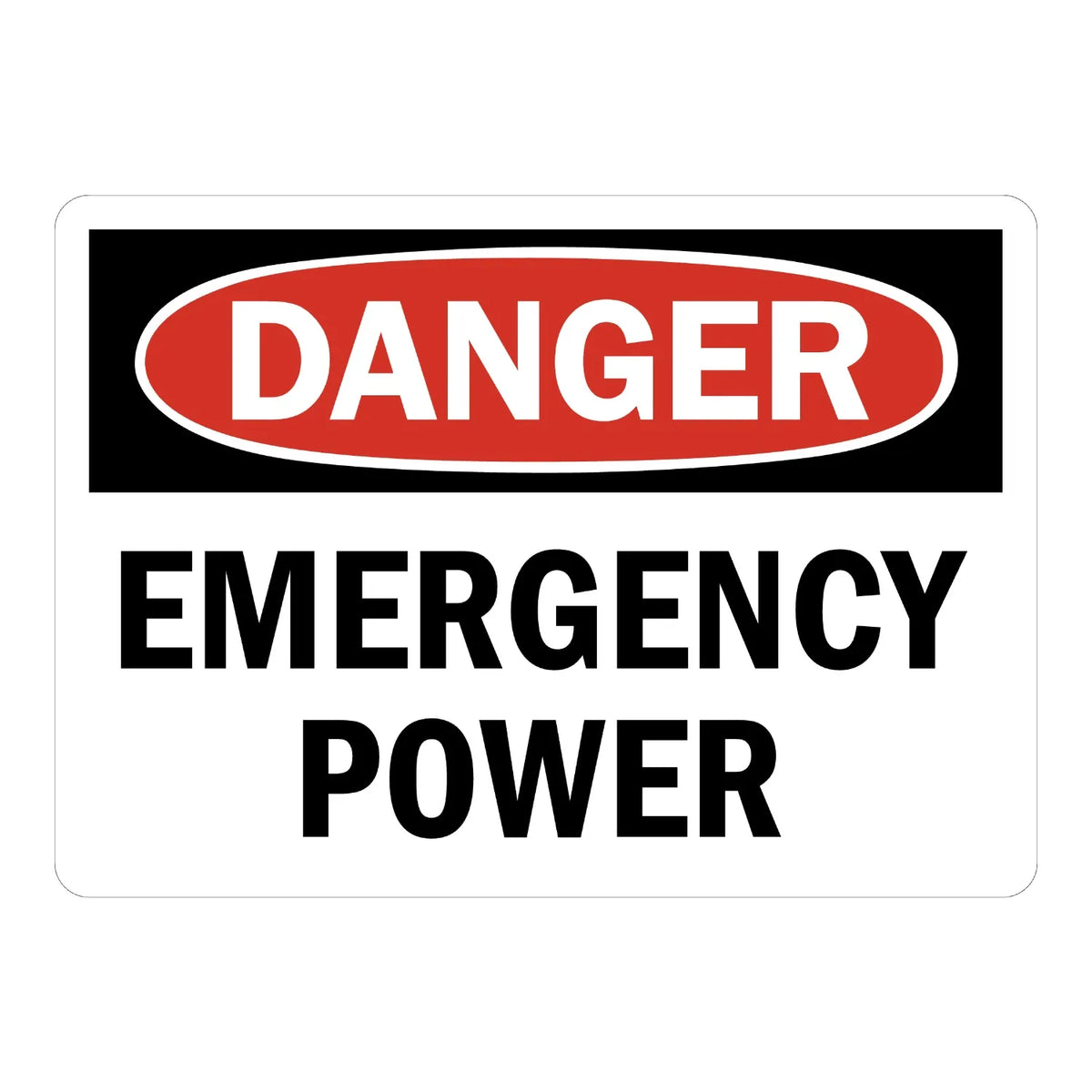 OSHA Danger: Emergency Power