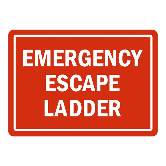 Warning: Emergency Escape Ladder