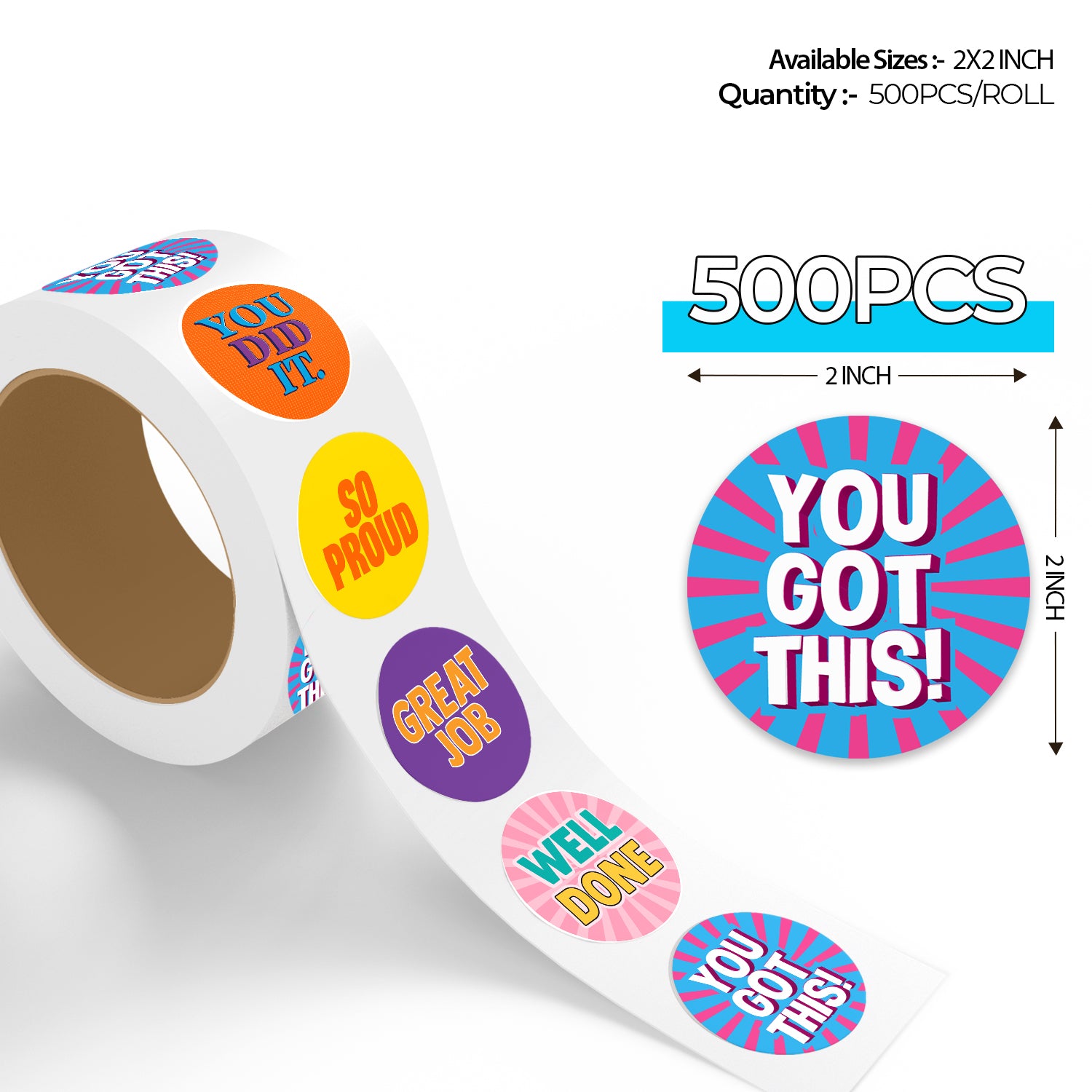 Encouraging Sticker – Bold Motivation Design