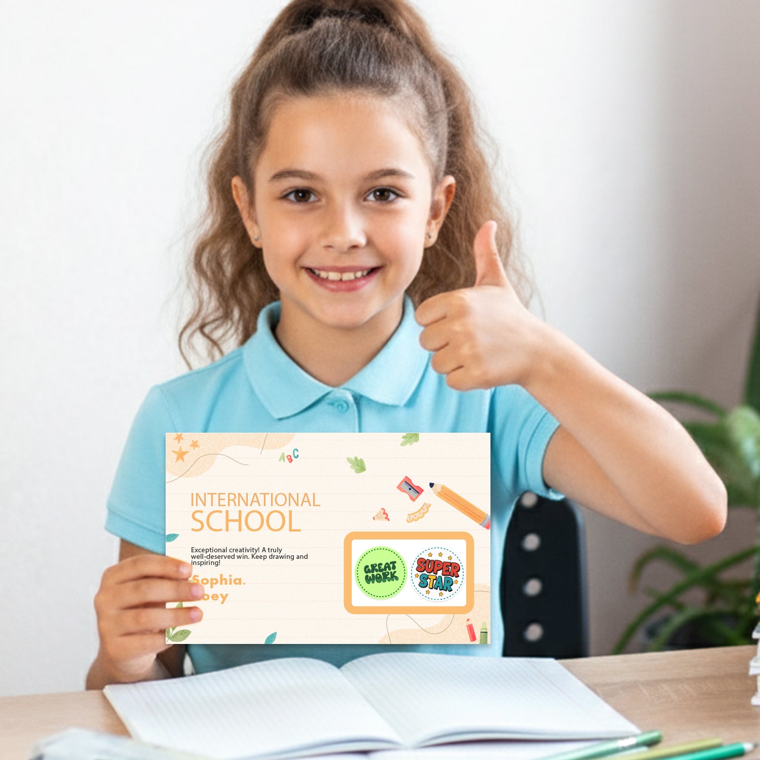 Encouraging Sticker – Classroom Praise Design