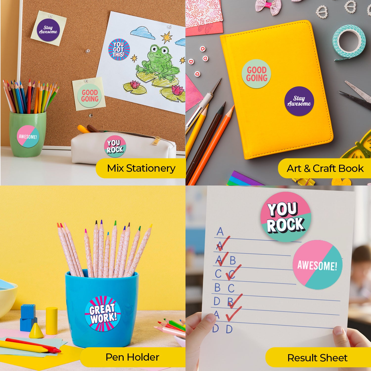 Encouraging Sticker – Pop Art Design