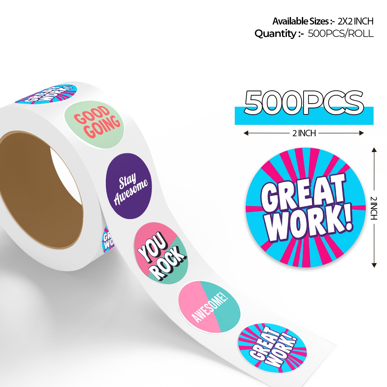 Encouraging Sticker – Pop Art Design