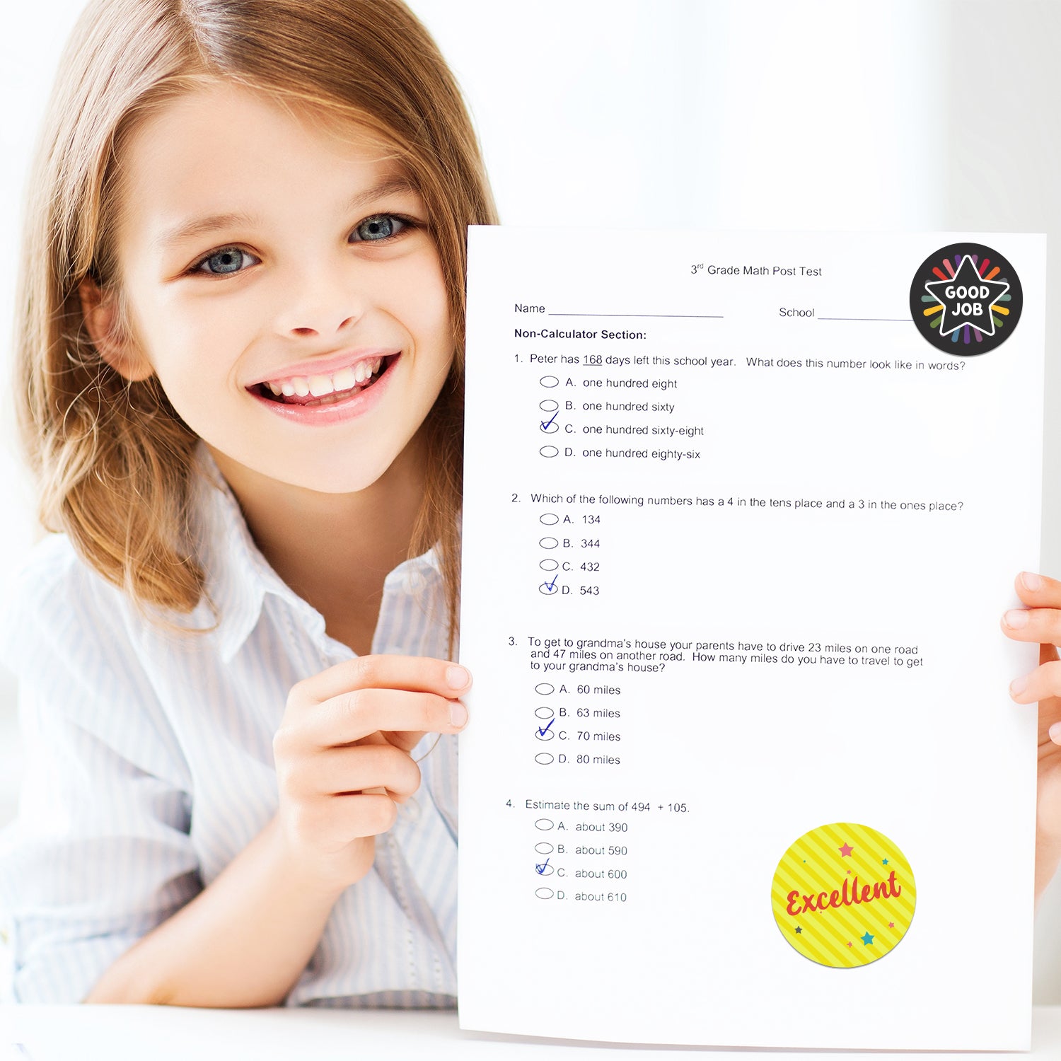 Encouraging Sticker – Star Celebration Design