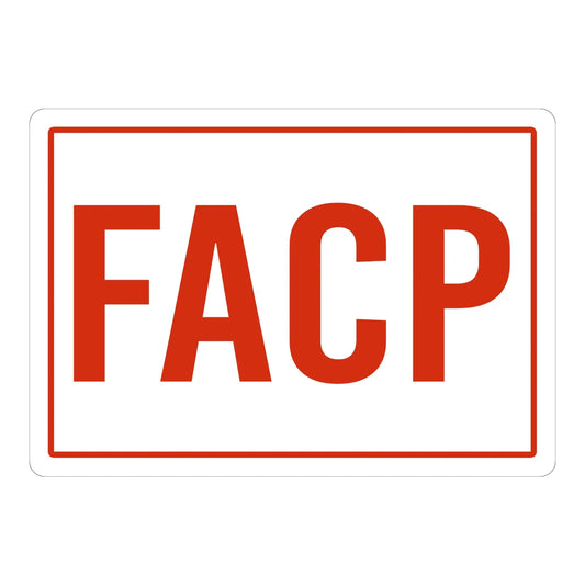 Fire Alarm Control Panel Sign: FACP