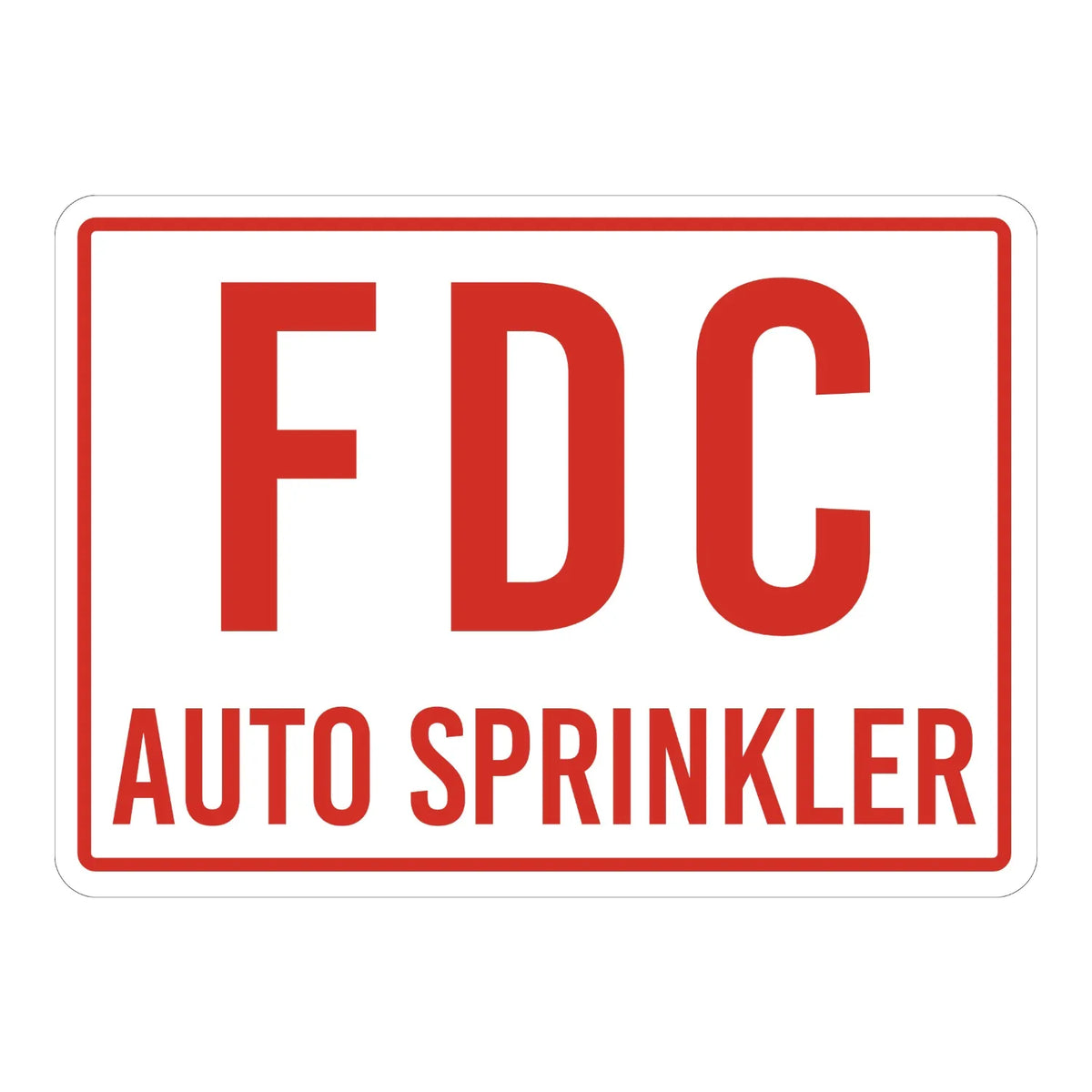 Warning: FDC  Auto Sprinkler (White)