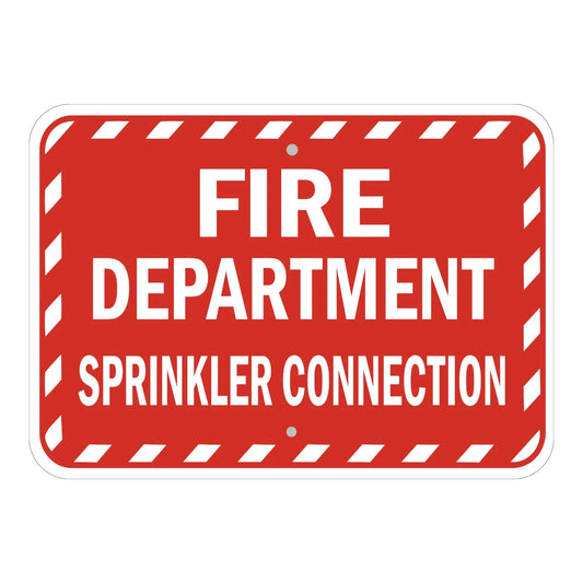 Warning: Fire Department Sprinkler Connection
