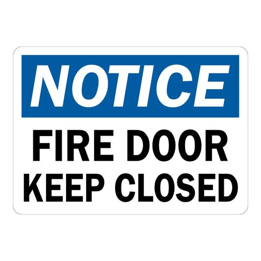 Notice: Fire Door Keep Closed