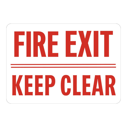 Fire Exit Keep Clear