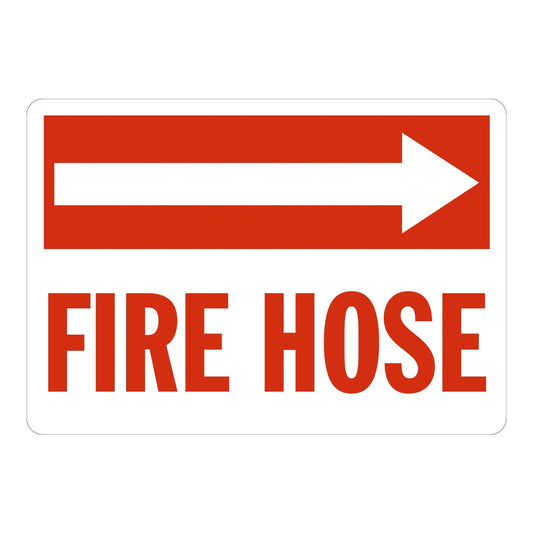 Warning: Fire Hose (With Right Arrow)