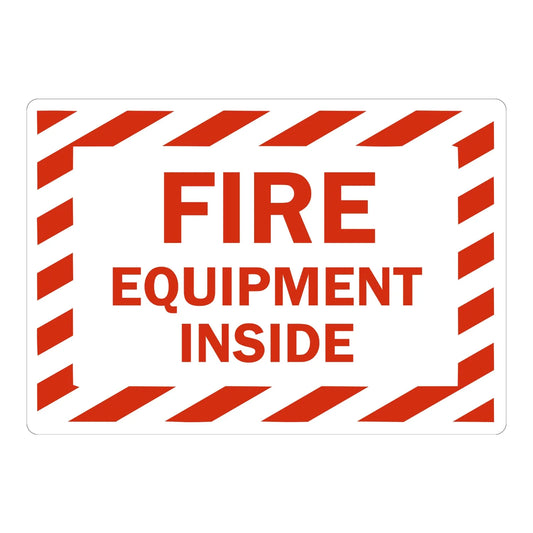 Warning: Fire Equipment Inside