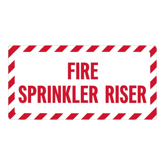 Warning: Fire Sprinkler Riser