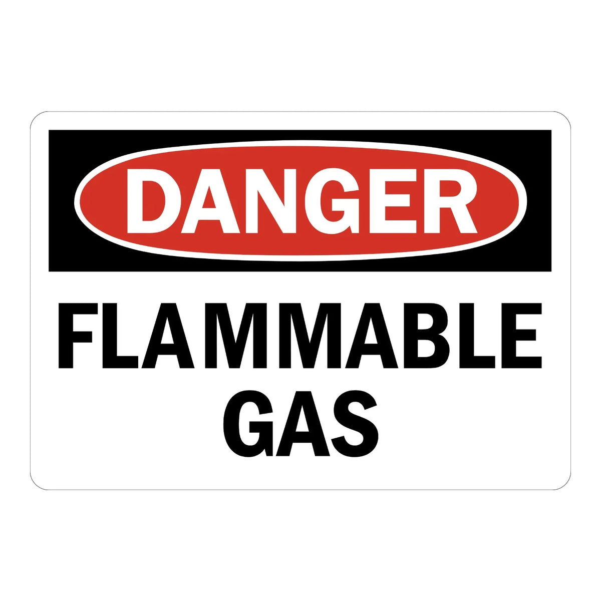 OSHA Danger: Flammable Gas