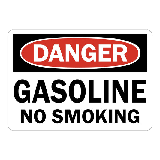 OSHA Danger: Gasoline - No Smoking
