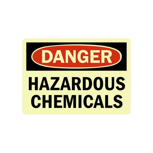 OSHA Danger: Glowing Hazardous Chemicals