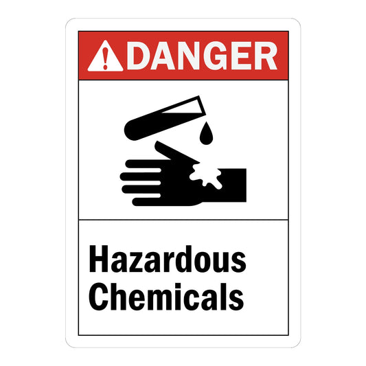 ANSI Danger: Hazardous Chemicals