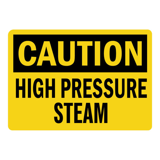 OSHA Caution: High Pressure Steam