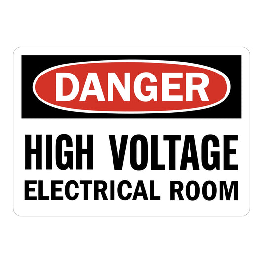 OSHA Danger: High Voltage - Electrical Room