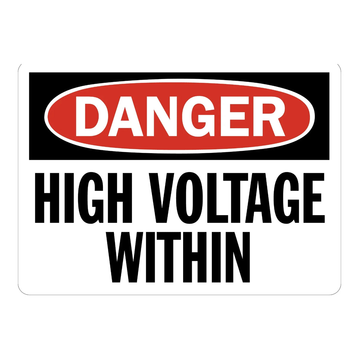 OSHA Danger: High Voltage Within
