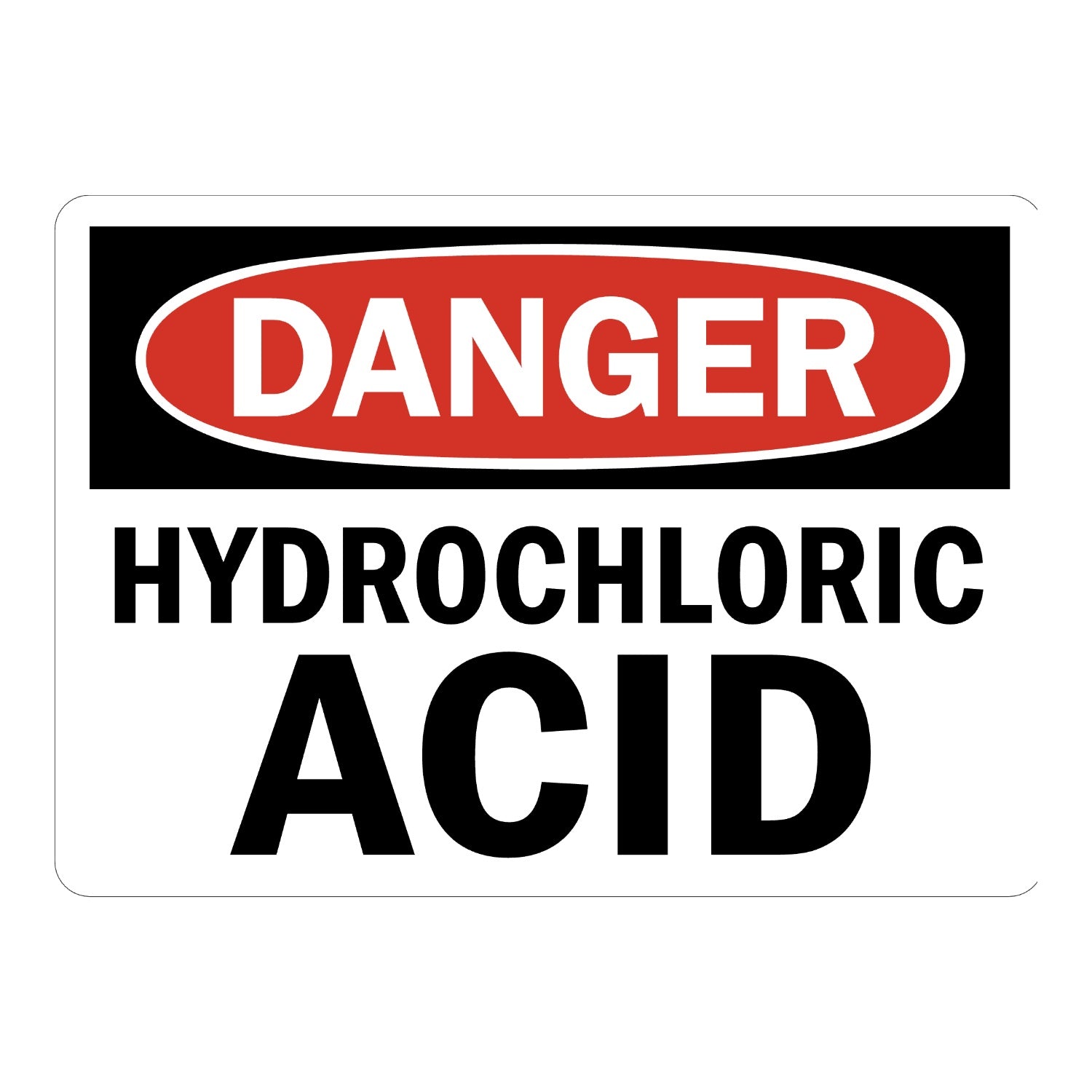 OSHA Danger: Hydrochloric Acid