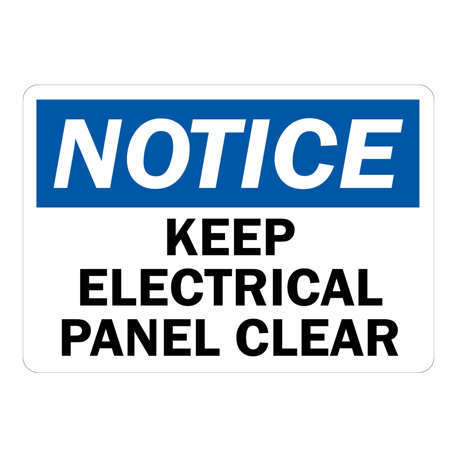 OSHA Notice: Keep Electrical Panel Clear