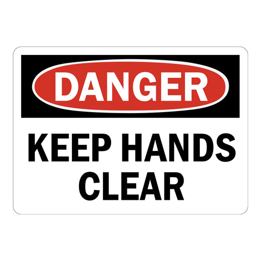 OSHA Danger: Keep Hands Clear