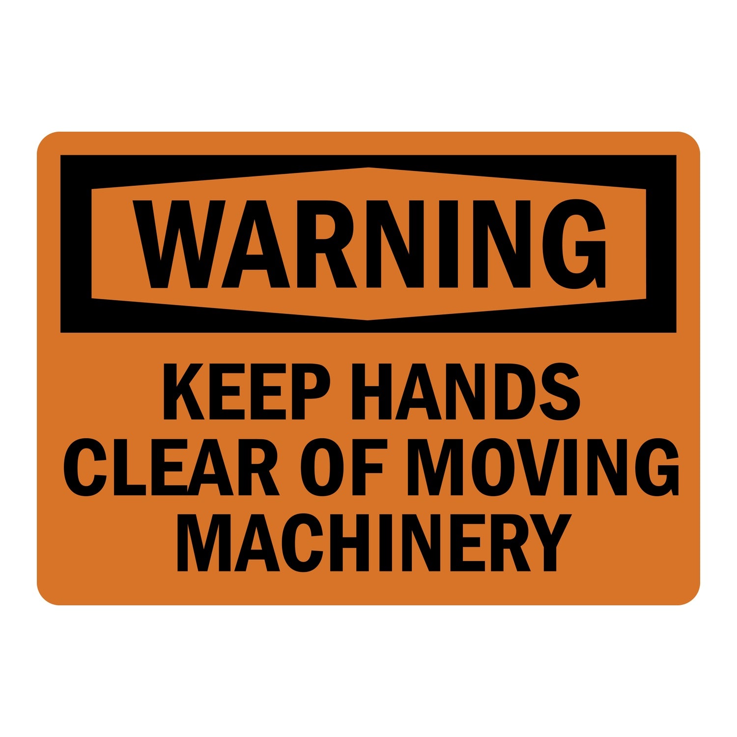 OSHA Warning: Keep Hands Clear Of Moving Machinery