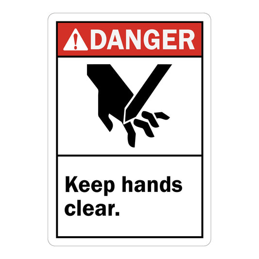 ANSI Danger: Keep Hands Clear