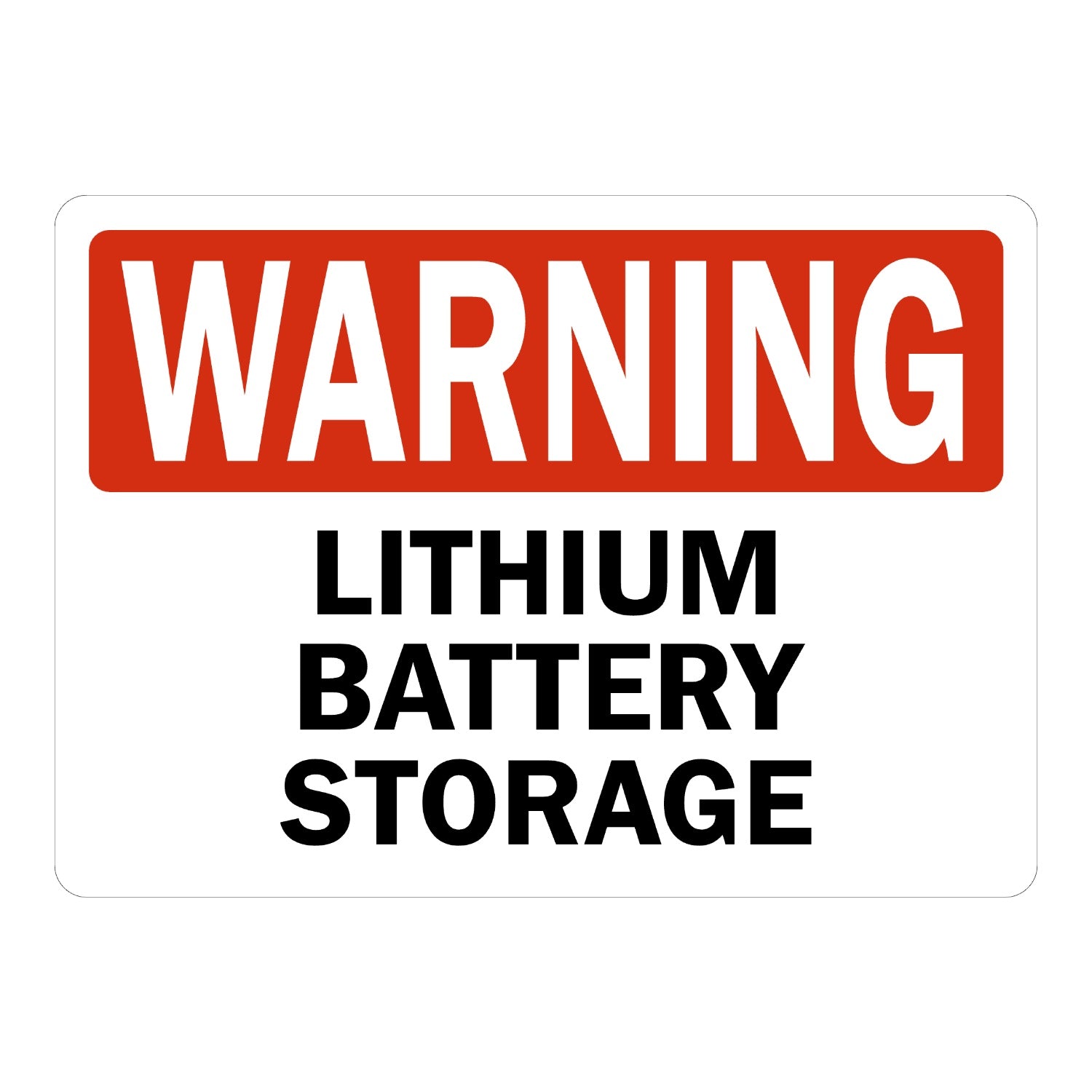 Warning: Lithium Battery Storage