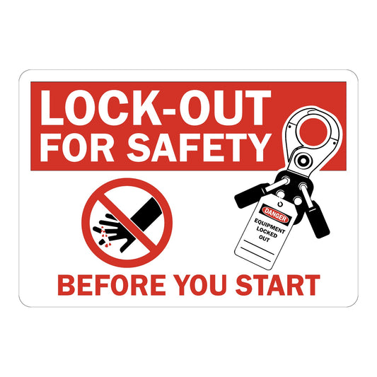 Lock-out For Safety - Before You Start (with 2 Graphics)