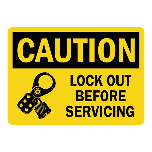 OSHA Caution: Lock Out Before Servicing