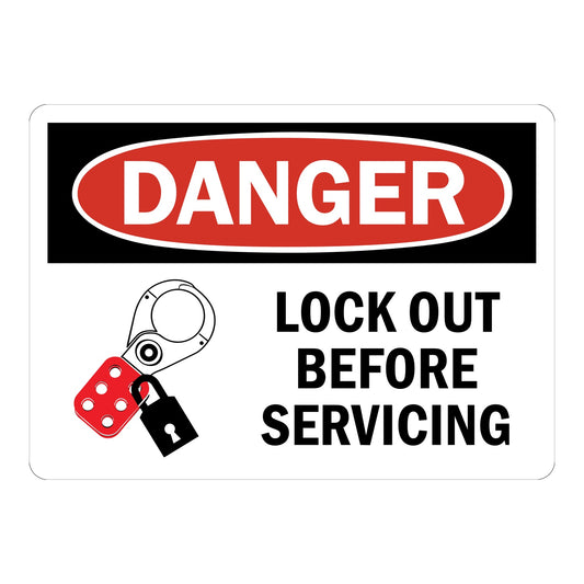 OSHA Danger: Lock Out Before Servicing (With Graphic)