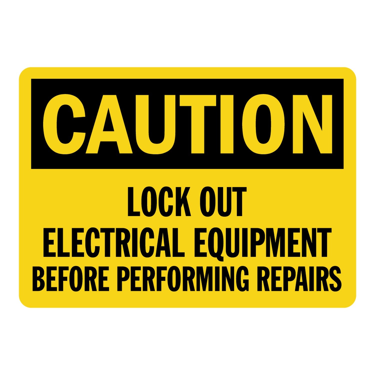 OSHA Caution: Lock Out Electrical Equipment Before Performing Repairs