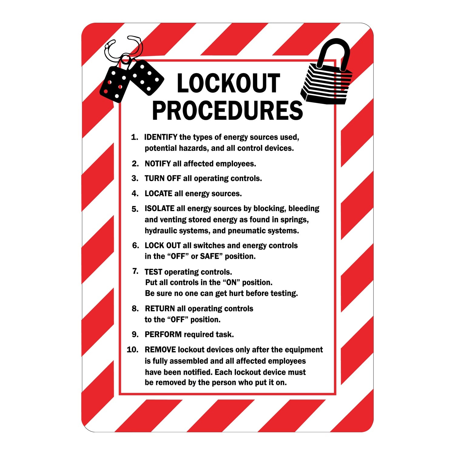 Lockout Procedures (with graphic)
