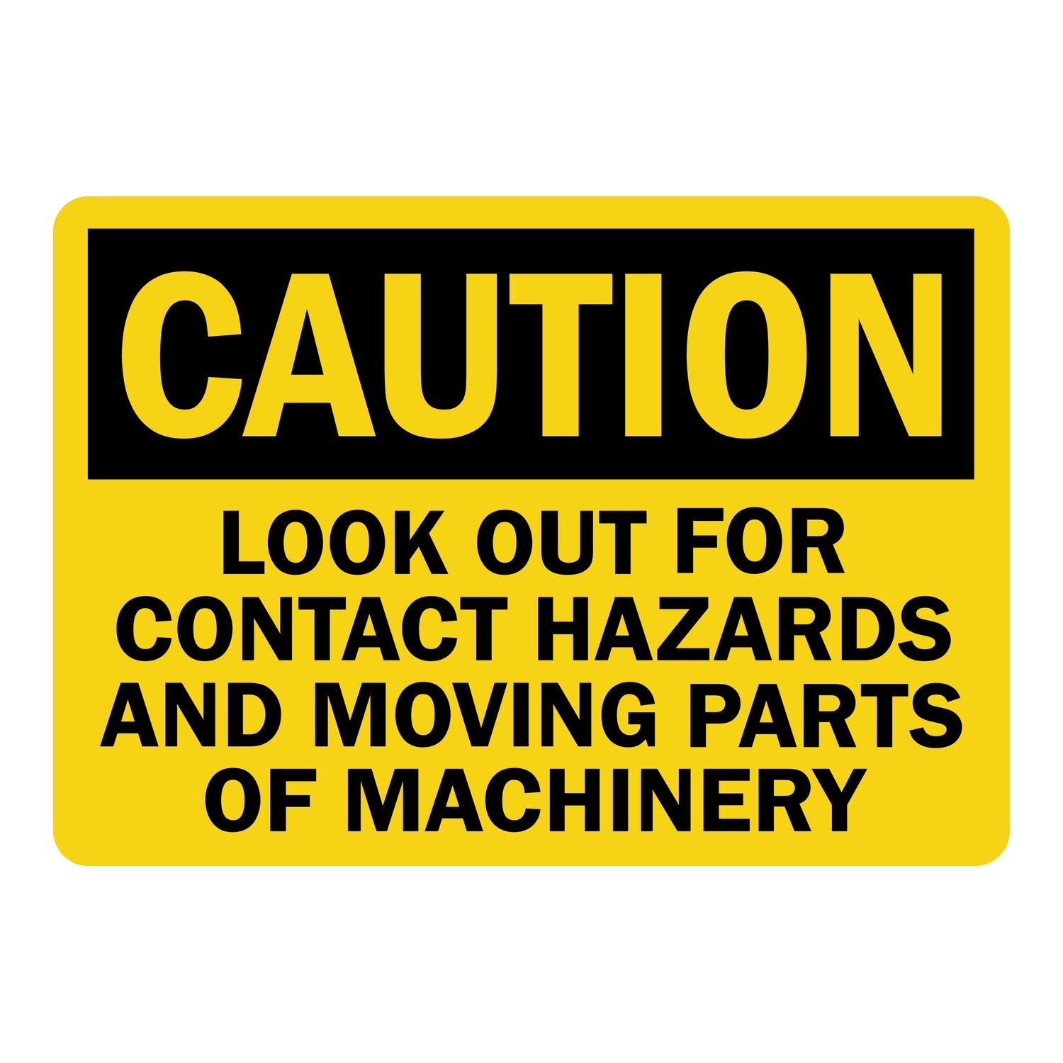 OSHA Caution: Look Out for Contact Hazards and Moving Parts of Machinery