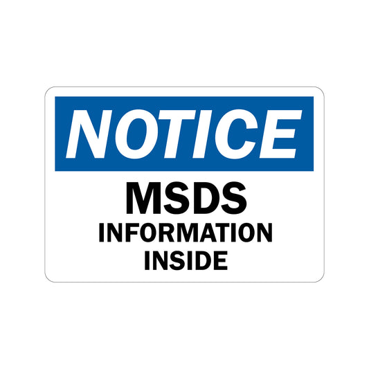 OSHA Notice: MSDS Information Inside