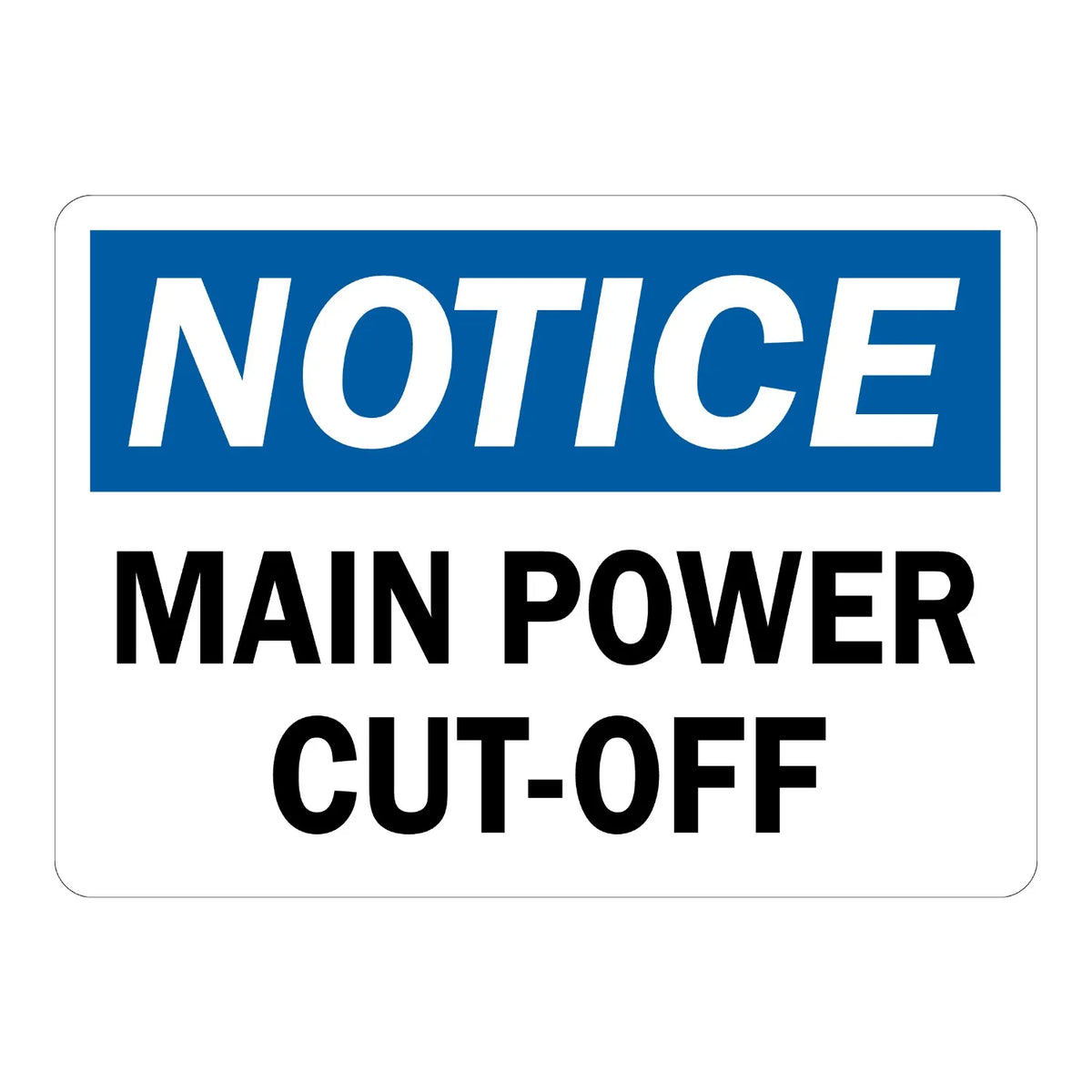 OSHA Notice: Main Power Cut-Off