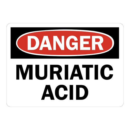 OSHA Danger: Muriatic Acid