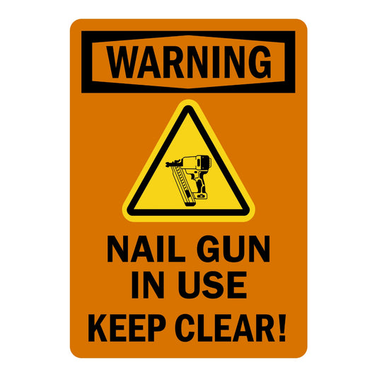 OSHA Warning: Nail Gun in Use, Keep Clear! (With Graphic)