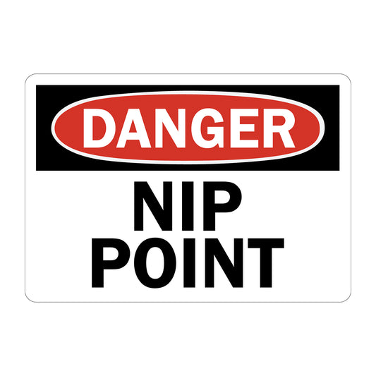 OSHA Danger: Nip Point