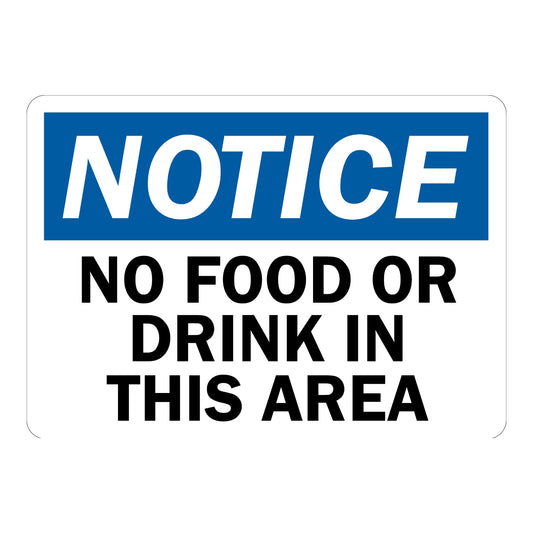 Notice: No Food or Drink in This Area