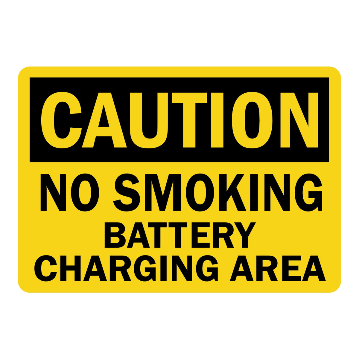 OSHA Caution: No Smoking - Battery Charging Area