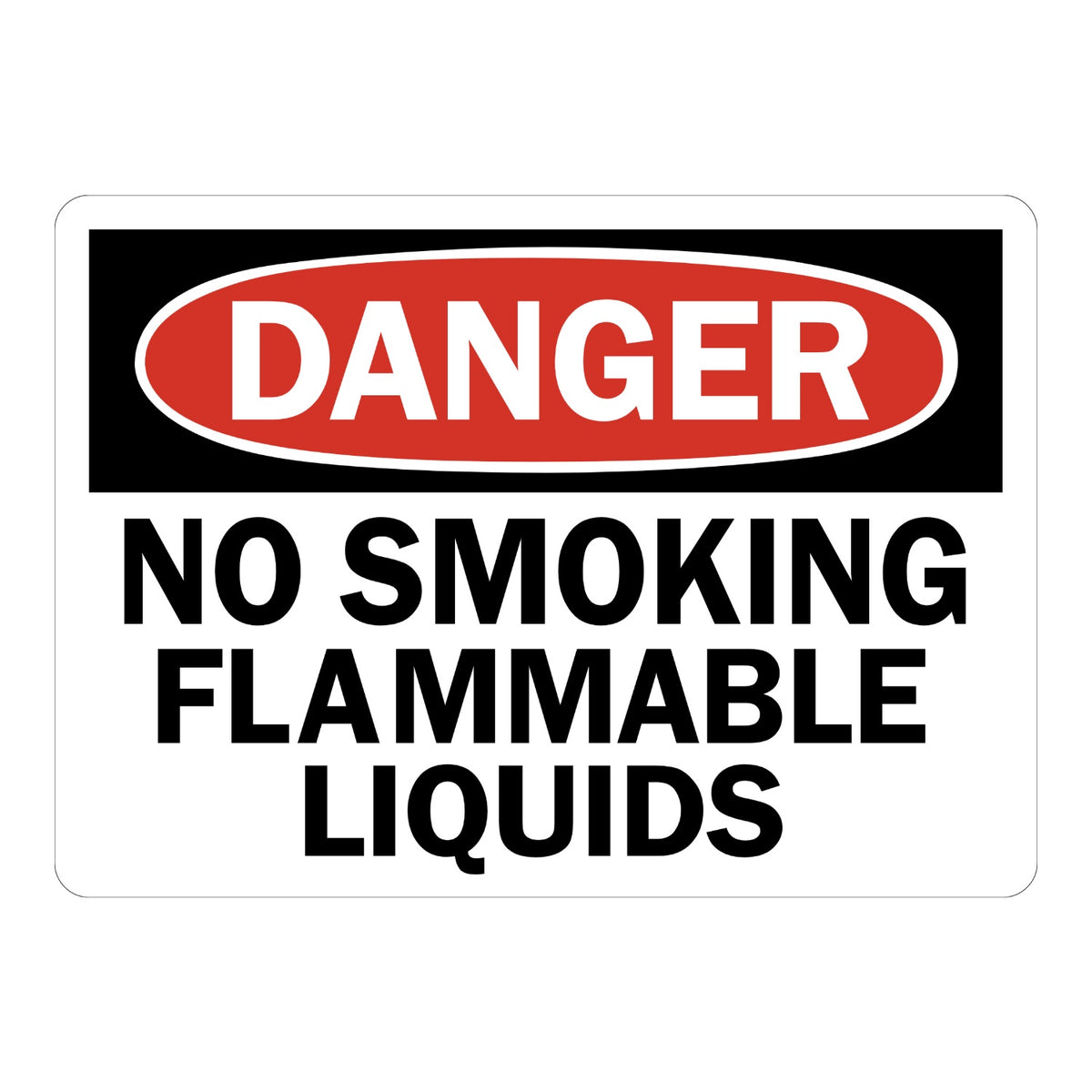 OSHA Danger: No Smoking - Flammable Liquids