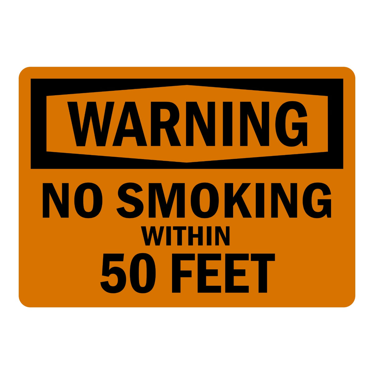 OSHA Warning: No Smoking Within 50 Feet