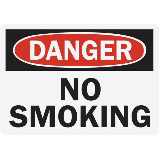 Danger No Smoking Sign Stickers
