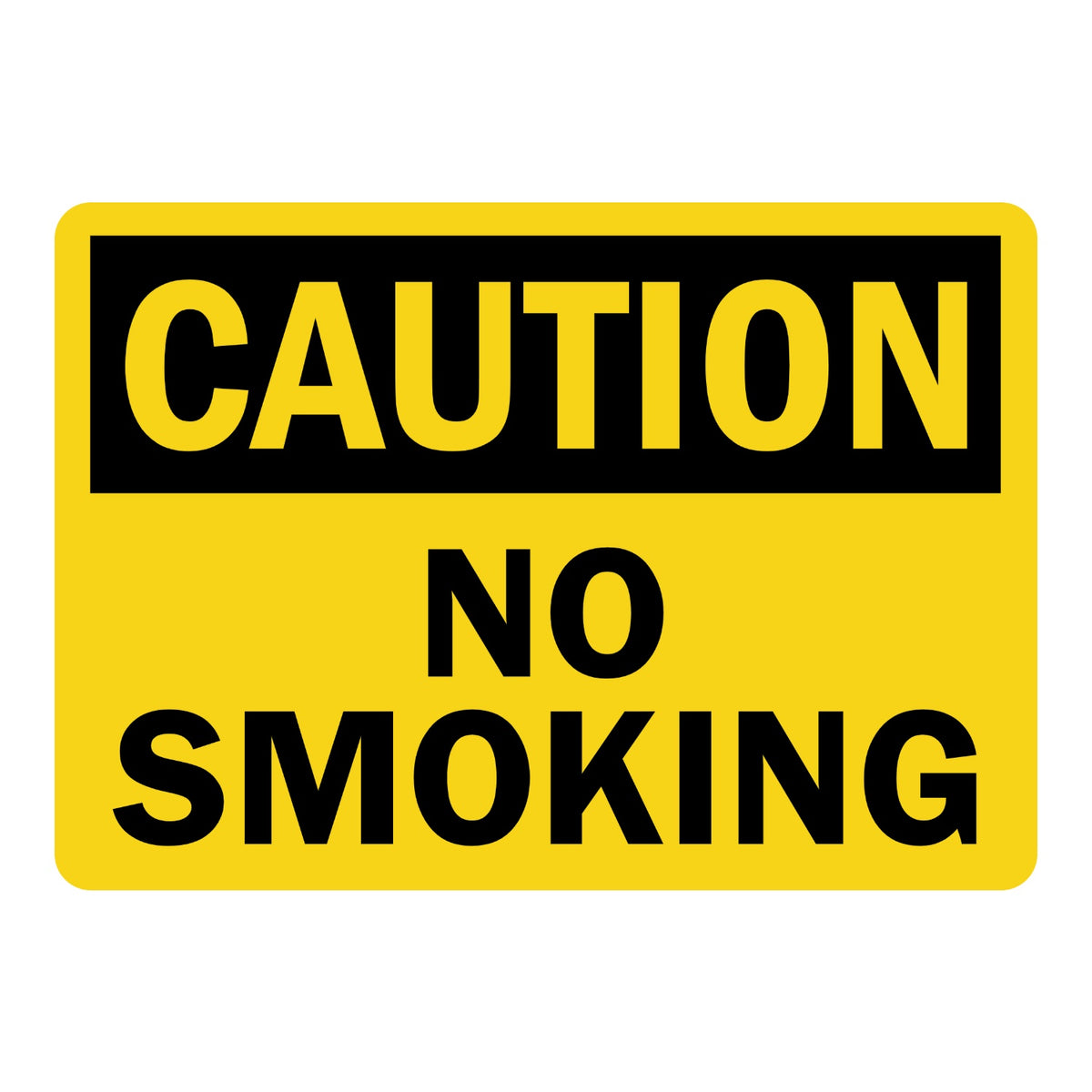 OSHA Caution: No Smoking