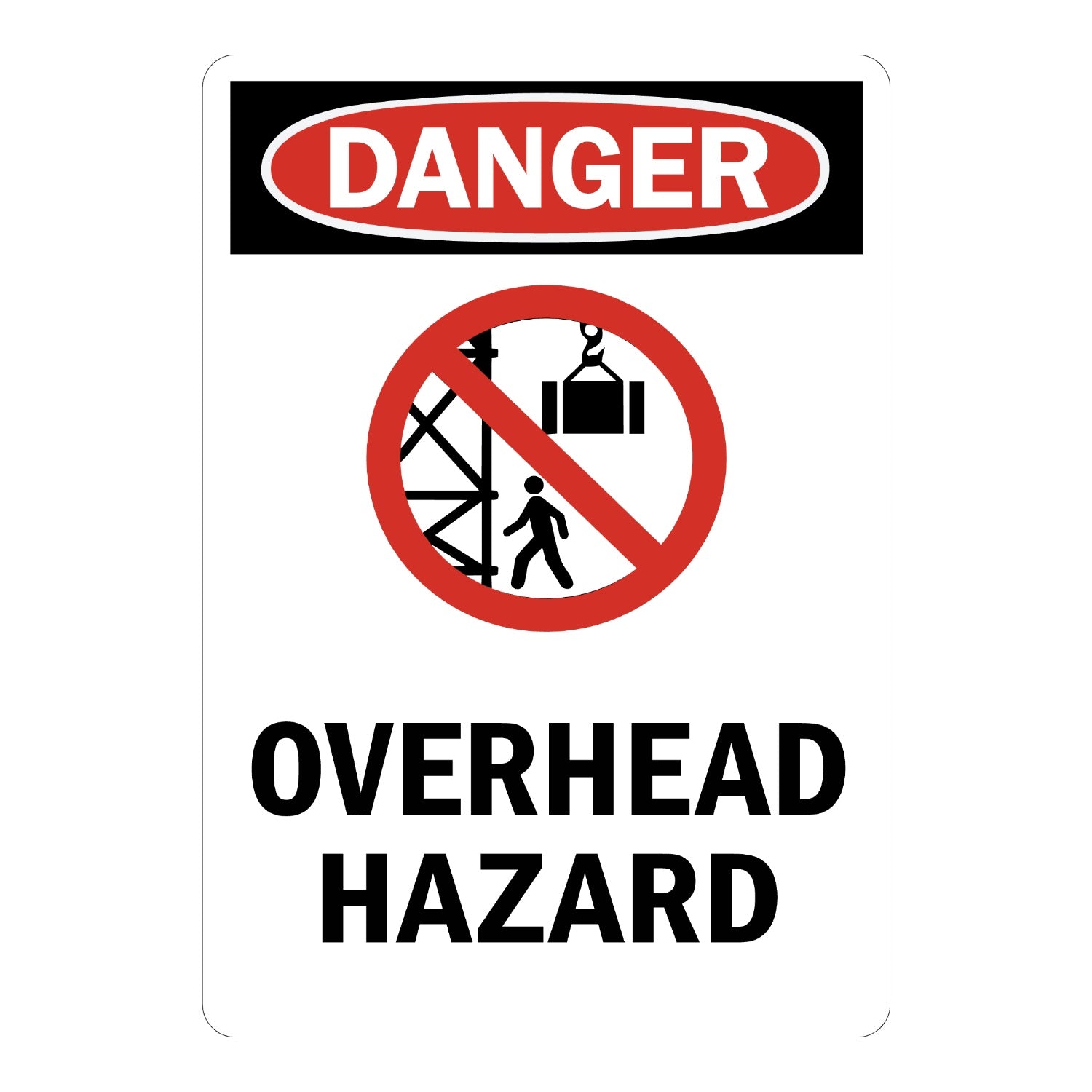 OSHA Danger: Overhead Hazard (With Graphic)